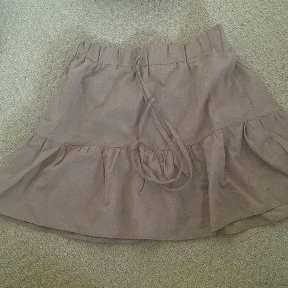 Vintage Nude Mini Skirt